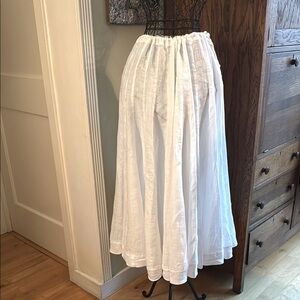CP Shades NWT Kavita white linen skirt